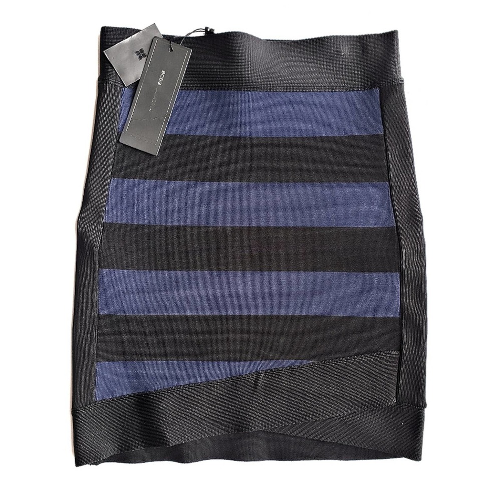 BCBG Max Azria Alina Striped Bandage Pencil Skirt